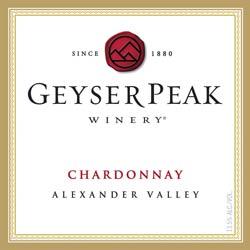 label for Geyser Peak Chardonnay