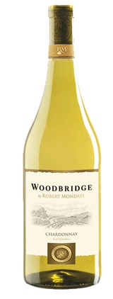 photo of the bottle of a woodbridge chardonnay