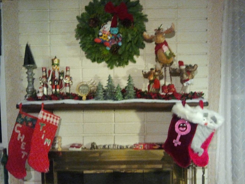 the holiday mantel